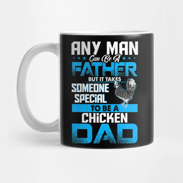 Chicken Dad Animal Father Day by Serrena DrawingFloral